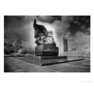 Statue of Ernst Thalmann, East Berlin, Germany Giclee Poster Print by 