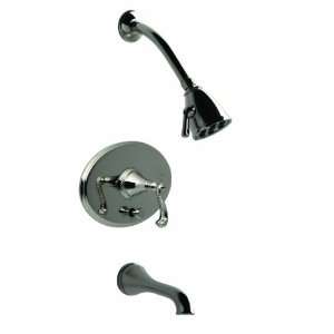   Tub and Shower Valve Trim Only with Ribbon Metal Lev: Home Improvement