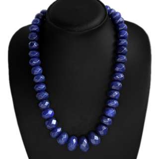 BEAUTIFUL FASHION EVER 788.00 CTS NATURAL FACETED BLUE SAPPHIRE BEADS 