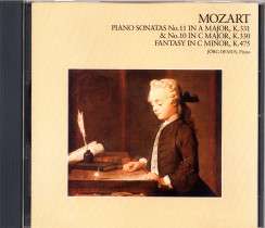 MOZART PIANO SONATAS No.11 & 10 DEMUS FDCA812 JAPAN CD  