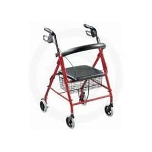  Mobility Aids Aluminum Rollator, 6 Casters with Loop 