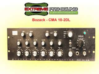 Bozak   CMA 10 2DL BLK Professional Rack Mount Mixer EXTREMEPROSOUND 