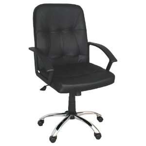  Barkley Leather Executive Office Chair w/ Chrome Base 