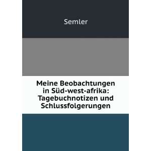    west afrika Tagebuchnotizen und Schlussfolgerungen Semler Books