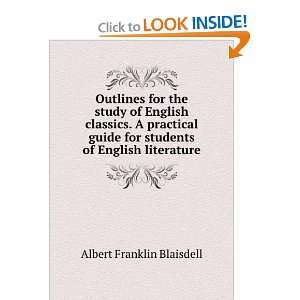   guide for students of English literature. Albert F. Blaisdell Books