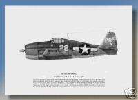 WWII Aviation Art: F6F Hellcat, VF 1, 1944   Signed!  