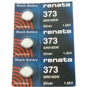  #373 Renata Watch Batteries 3Pcs: Home & Kitchen