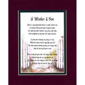 MOTHER & SON   MOTHERS DAY GIFT FOR MOM SON BIRTHDAY  