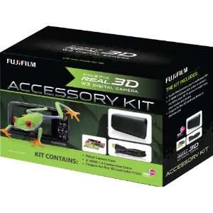   Fuji Film FinePix Real 3D W3 Essentials Accessory Kit: Camera & Photo