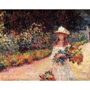  Young Girl in the Garden at Giverny
