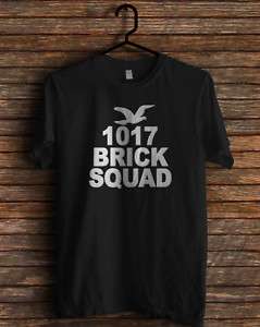 new brick squad 1017 rap waka flocka tee mane t shirt  