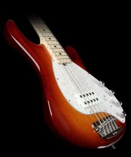 Ernie Ball Music Man Stingray 5 String Electric Bass Guitar Honey 