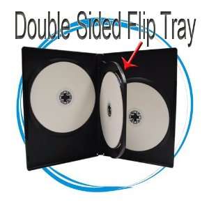  4 DISC   14mm Black DVD Case   10 Cases: Office Products