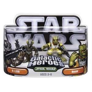    Star Wars Episode 2 Junior Figure 2 Pack 4Lom & Bossk Toys & Games