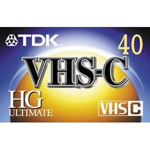   TDK TC40HG High Grade Ultimate VHS C Video Tape (40 min.) Electronics