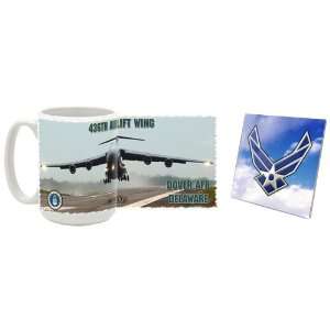  USAF 436th Airlift Wing C 5 Mug/Coaster: Kitchen & Dining