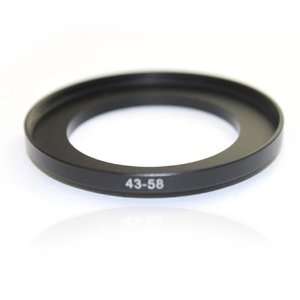  43mm 58mm Step Up Filter Ring Adapter