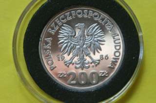 1986 200 zlotych PROBA coin, Wladislaw I Lokietek, only 10,000 minted 