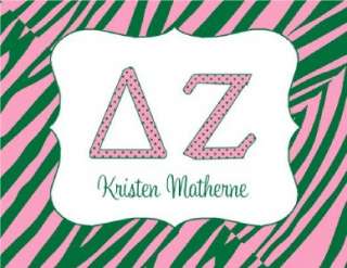 Delta Zeta personalized notecards stationery  