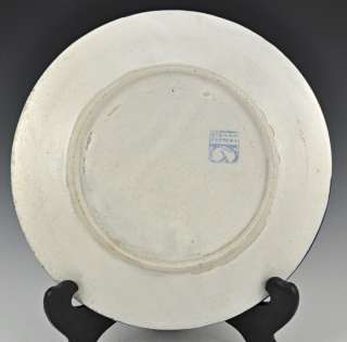 Antique Dedham Pottery Snow Tree Crackleware Plate  