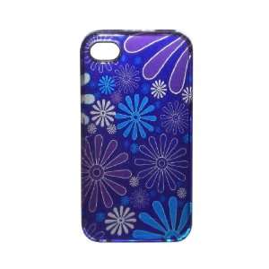   Pattern Hard Skin Protector Cover Case for Apple iPhone 4 4g   Purple