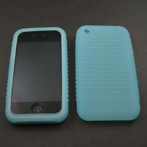   Baby Blue Silicone Skin Case for Apple iPhone 4GB 8GB 