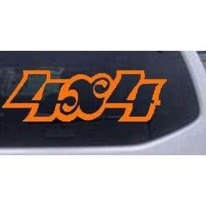 4X4 Off Road Car Window Wall Laptop Decal Sticker    Orange 38in X 12 