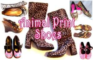 Animal Print Shoes & Boots Leopard, Snake & Zebra 5 8  