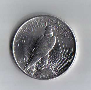 1921 Peace Silver Dollar Choice Brilliant Unc Lot #1026  