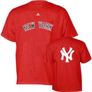  New York Yankees Red Primetime T Shirt: Sports & Outdoors