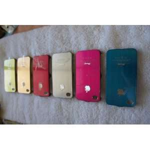 Iphone 4&4s Case High Quality Plastic with Aluminum on the Back(silver 
