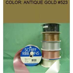   SINGLE FACE SATIN RIBBON Antique Gold #523 1/4~USA: Everything Else
