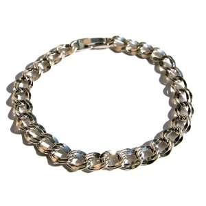  Dual Curb Loose Chain Necklace and Bracelet Jewelry