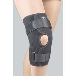 FLA Orthopedics FL37 3501LBLK SAFE T SPORT Wrap Around Hinged Knee 