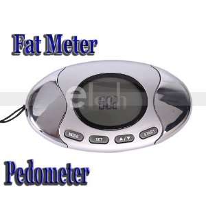 in 1 pedometer step counter with fat analyzer:  Sports 