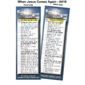  Bible Bookmark   When Jesus Comes Again   Package of 25 