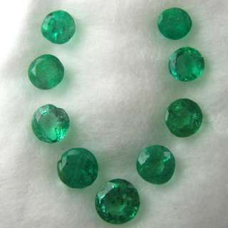   Superb~ UNTREAT NATURAL UNHEAT TOP LUSTER ZAMBIAN EMERALD NECKLACE SET
