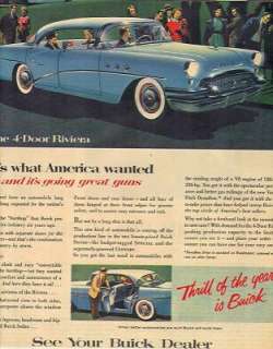1950S MAGAZINE AD BUICK 4 DOOR RIVERA MUST SEE COLOR!!!  