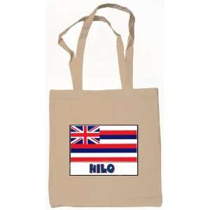  Hilo Hawaii Souvenir Canvas Tote Bag Natural: Everything 