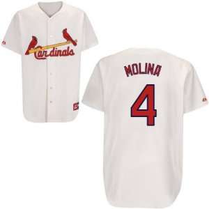   Cardinals #4 Yadier Molina Home Replica Jersey
