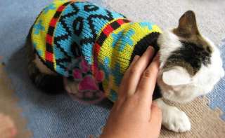   Pet Cat Dog Puppy Sweater Knitwear Coat Apparel Clothes xs/s/m  