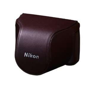  Nikon CB N2000SC Brown Leather Body Case Set for Nikon 1 