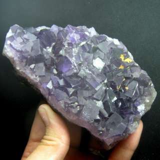 Purple Fluorite Cubic Crystal Cluster flyn9ie0128  