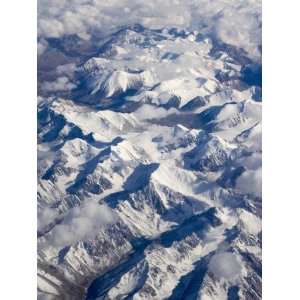  China, Silk Road, Xinjiang Province, Pamir Plateau, Aerial 
