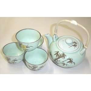  Porcelain Tea Set Bamboo 28oz #6312