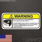 ROTARY DRIVER Warning Sticker for Rotor 13B 12A RX7 RX8