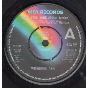  FRONT PAGE NEWS 7 INCH (7 VINYL 45) UK MCA 1977 WISHBONE 