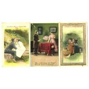    3 Holmfirth Famous Lovers Postcards Bamford 