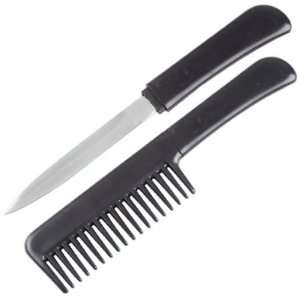 Black CIA Agent Comb with hidden Knife:  Sports & Outdoors