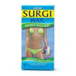   Surgi Wax Honey Wax Strips, For Bikini, Body & Legs 14 ea: Beauty
